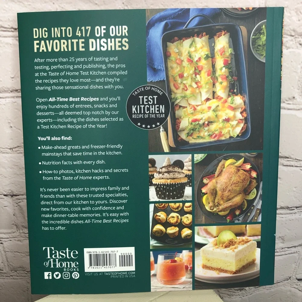 Brand New-Taste of Home All Time Best Recipes Cookbook